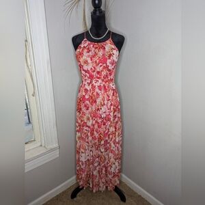 Floral Halter Maxi Dress